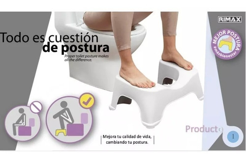 Butaco Inodoro Baño Silla Blanc - L a $5750