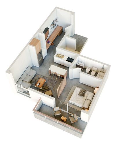 Departamento - Monoambiente - Estudio - Alberti - Guemes - A Estrenar
