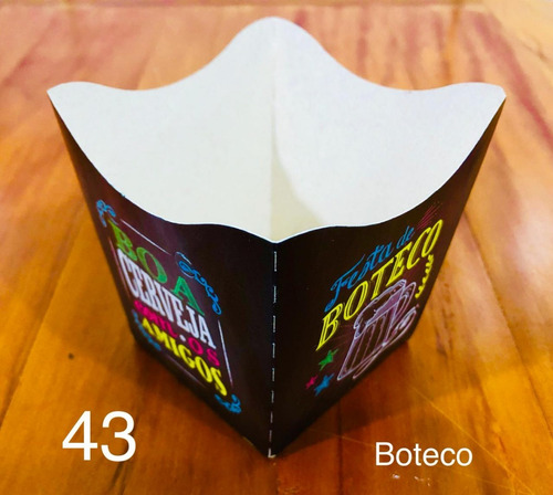 80 Cachepô De Papel Para Festa Doce Decoração Tema Boteco