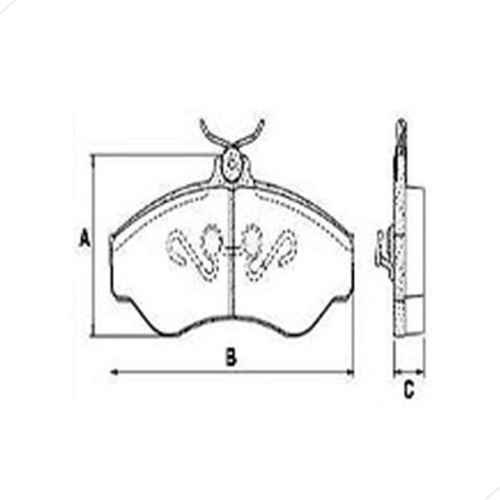 Pastilha Freio Dianteira (p107) Blazer 2001 2002 2003