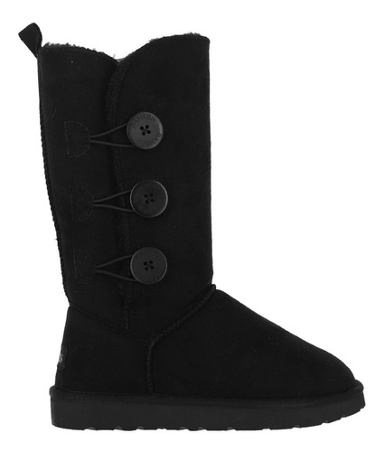 Bota Bamers Blast Button High Fiber Mujer Negro