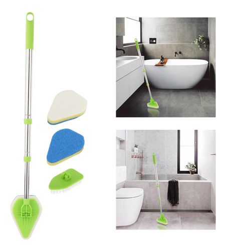 Cepillo De Limpieza Para Fregar Bañera Giratoria De 180 °