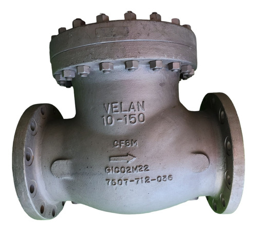 Válvula Check Acero Inoxidable 10 Pulgadas Marca Velan