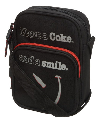 Bandolera Urbana  Coca-cola  Smile Black/grey Original 