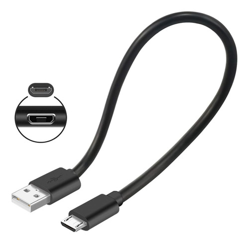 Cable Micro Usb Corto Cargador Compatible Con Fire Stick Rok