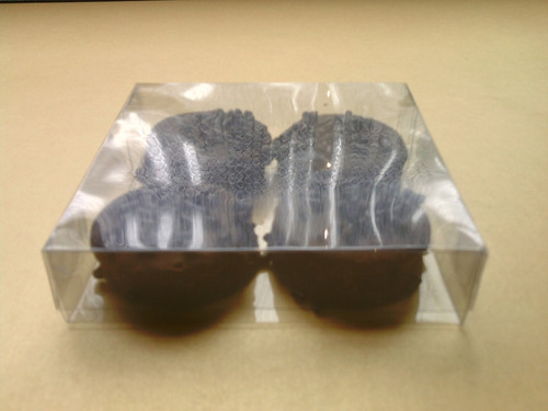 Cajas Planas 10x10x2.5cms. 10 Pzas. Acetato Transparente