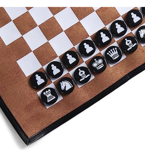 Magic Vosom Juego De Ajedrez Y Damas De Backgammon 3 En 1, J