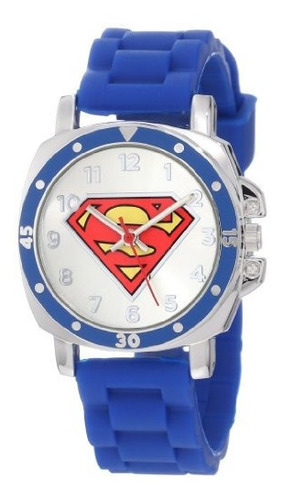 Reloj Dc Comics Para Niños Con Logotipo De Superman Con