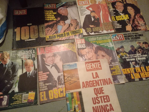 Lote 9 Revista Antiguas Colección Int. Gral. Gente La Semana