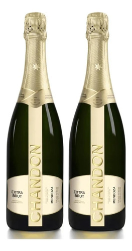 Chandon Extra Brut Magnum Champagne 1500ml Botellon Pack X2