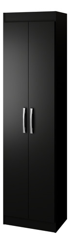 Guarda-roupa Multiuso Solteiro Compact Preto - Direto Sim