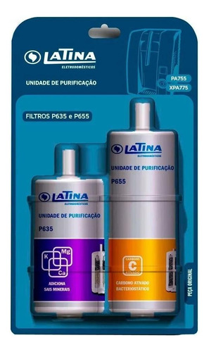 Filtro Refil Skin Duplo Purificador De Água Latina P635/p655