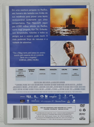 Dvd A Aventura De Kon Tiki - Original (Usado)