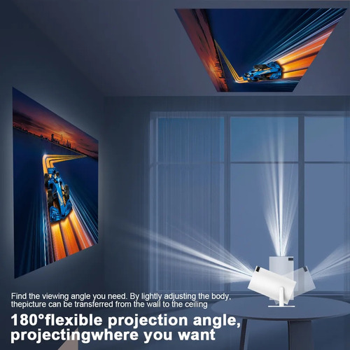 Proyector Mini Ledstar Hy300 110v/220v Color Blanco