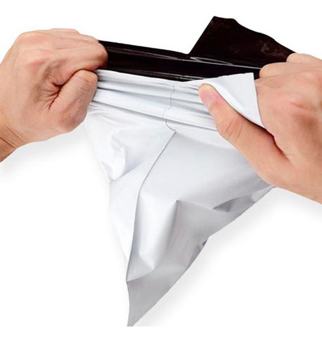 Envelope Plástico De Segurança Branco 50x40 Coex 100 Un