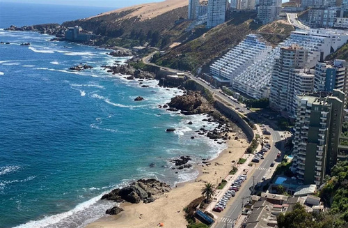 Vista Al Mar Reñaca 2dorm/2baños/1est/1bod /dunas De Concón