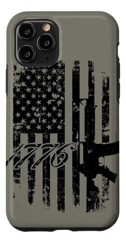iPhone 11 Pro Distresed American Gun Right B095jxcy6s_310324