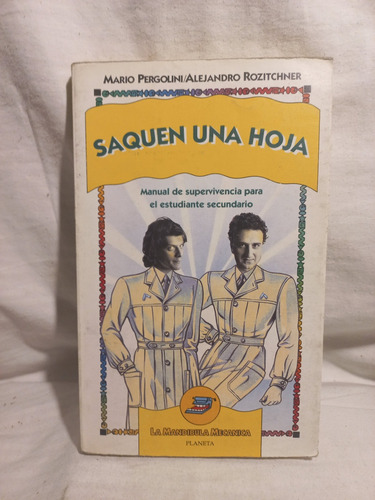 Saquen Una Hoja, Mario Pergolini, Editorial Planeta