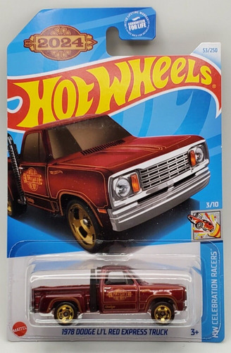 Hot Wheels 1978 Dodge Lil Red Express Truck, Unica 2024