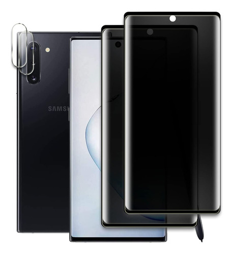 2+2 Protector Pantalla Para Samsung Galaxy Note 10 S Lente