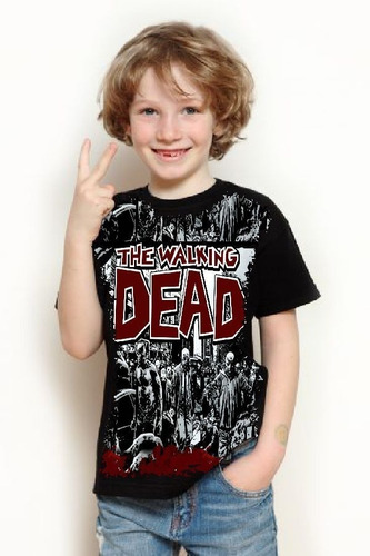 Camiseta Criança Frete Grátis Série The Walking Dead