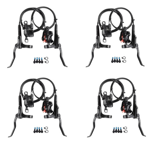 Kit De Freios Shimano Mt200 Hidráulico Original Com 4 Pares