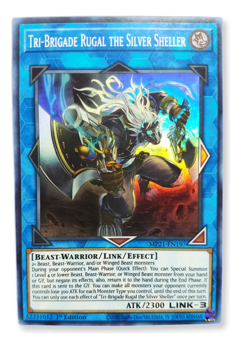 Yugi-oh! Tri-brigade Rugal The Silver Sheller Mp21-en197 Sup