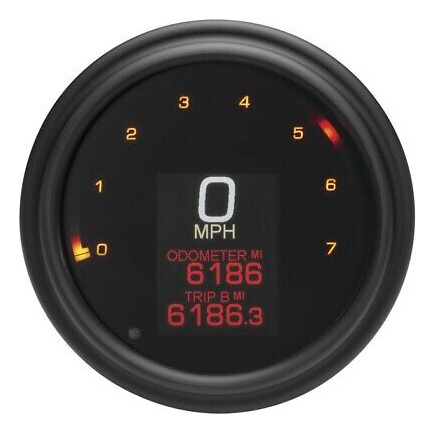 Dakota Digital Mlx Series Speedometer 4.5-5 Black #mlx- Zzg