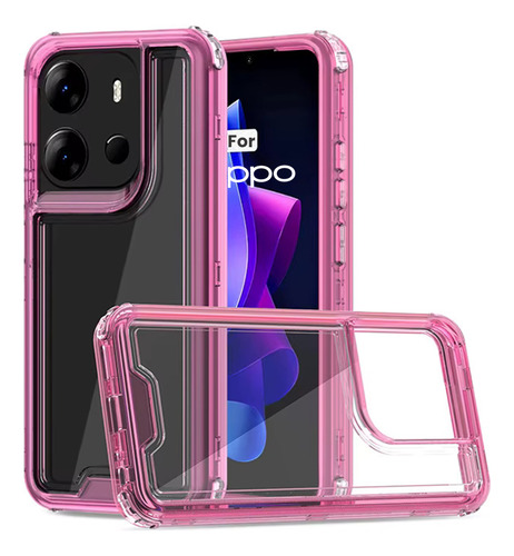 Funda 3 En 1 Uso Rudo Para Oppo Alto Impacto