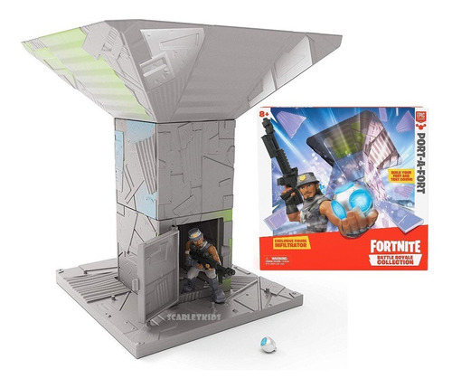 Fortnite Fuerte + Figura Articulada Infiltrator Orig Scarlet