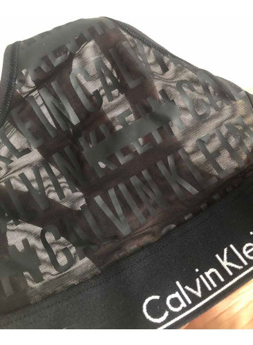 Top Negro Transparente Calvin Klein Nuevo