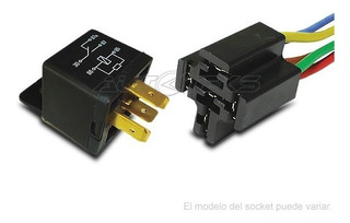 Universal Coche Auto Motocicleta 40A 5-polos 6.3mm Terminal Rel/é z/ócalo