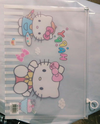 3 Piezas Folder Carta Hello Kitty Sanrio Kuromi Cinnamonroll Blanco