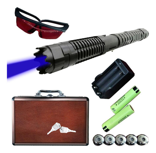 Puntero Láser Potente Quemador, Mxrmu-001, Laser Haz Azul, Láser Azul