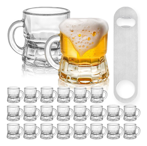 Inftyle Juego De 24 Mini Tazas De Cerveza, Vasos De Chupito