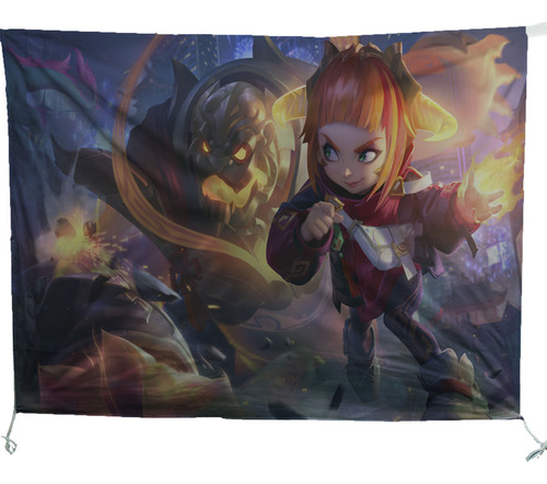 Bandera Legue Of Legends 100x150cm Campeon Skins Item