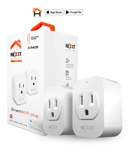 Enchufe Inteligente Wi-fi 110v Nexxt 1250w Alexa 2 Pack 