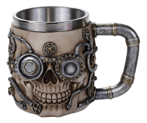 Cabeza De Engranaje Steampunk Taza De Calavera Gotico Tankar