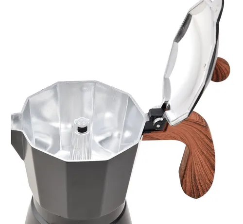 Cafetera De 6 Tazas Aluminio Greener Bg-38202bk