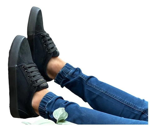 Imagen 2 de 4 de Zapatillas Prominent Goa Total Black Lona Urbana 0030