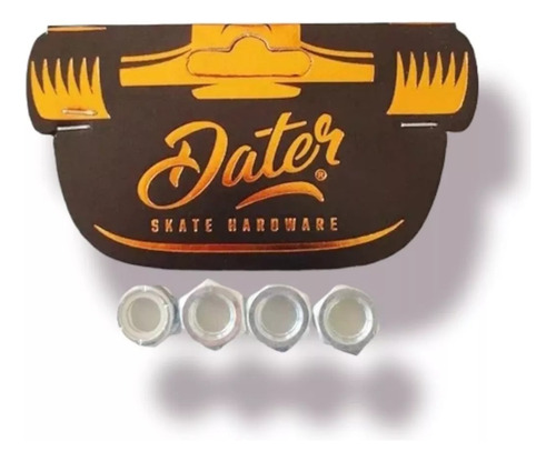 Set De 4 Tuercas Autofr Para Trucks Eje De Skate Longboard