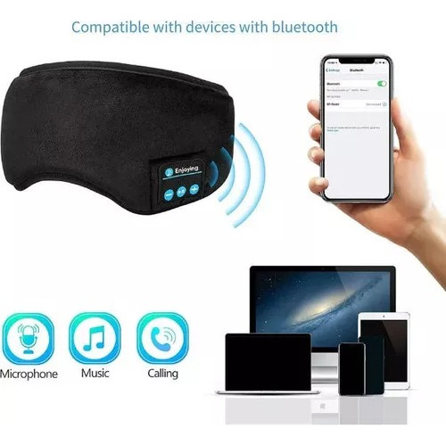 Antifaz Para Dormir Bluetooth Ajustable Respirable Y Cómodo