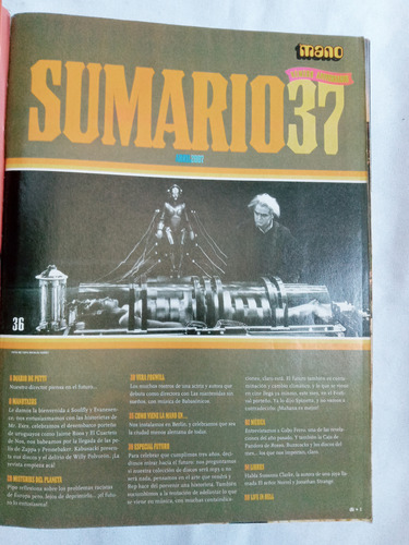 Revista Antigua * La Mano * N° 37 Año 2007 Rock Musica (Usado)
