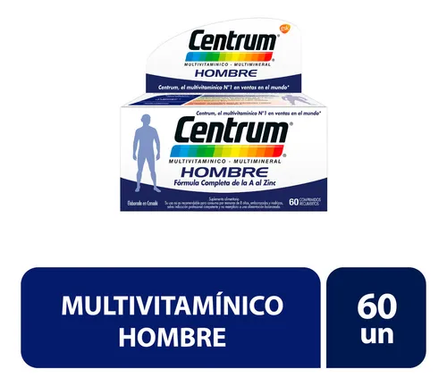 Centrum Hombre Multivitamínico Multimineral 60 Comprimidos
