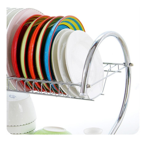 Escurridor Trastes Platos Fregadero Acero Inoxidable Moderno