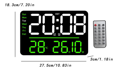 Reloj De Pared Digital Reloj Despertador Reloj Grande