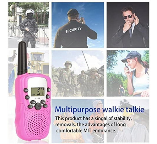 . Walkie Talkie Set 2 Radio For Niños Con Alcance 8km .