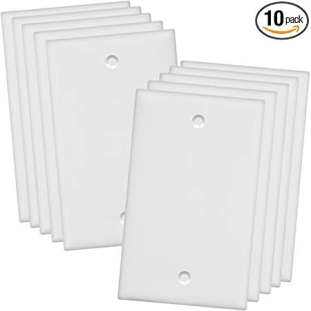 Enerlites Placas De Pared En Blanco, 1 A 4 Bandas, Policarbo