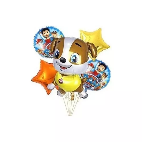 Globo Metalizado Paw Patrol Rubble Patrulla Canina 14 Pulgadas