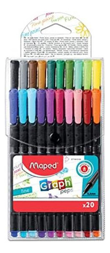 Maped Graphpeps Classic Rotuladores Con Punta De Fieltro Fin